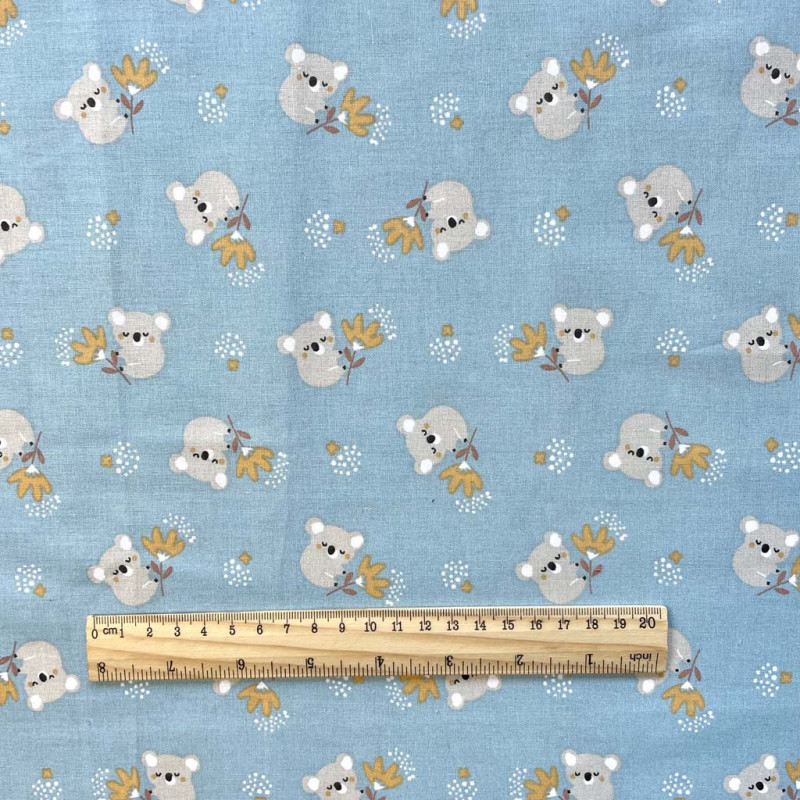 Printed Cotton HOTHAM Blue / Vintage Multicolored